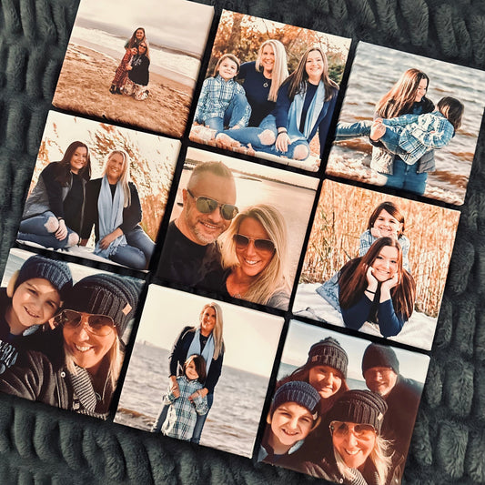 SET OF 9: CUSTOM PHOTO MAGNETS